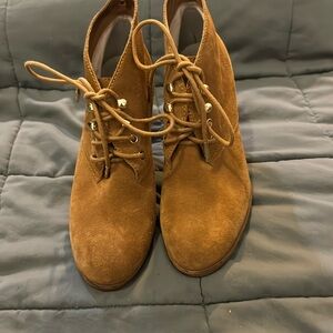 Michael Micheal Kors heel suede bootss booties size 7